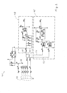 Fig. 2 shows a circuit diagram of verification circuitry of the control device shown in Fig. 1